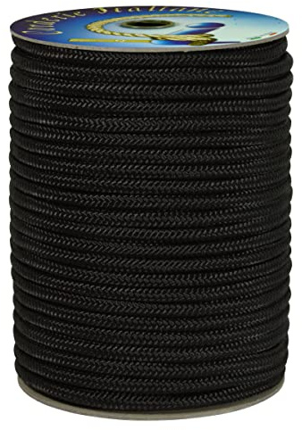 Corderie Italiane 006063452 Treccia polipropilene nera 8 mm - 100 mt