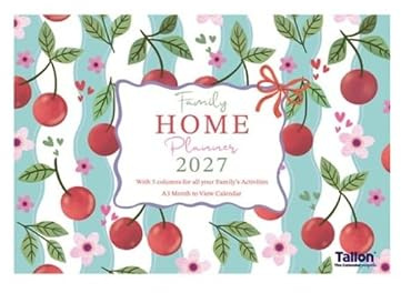 2026 Family Home Planner| A3 Calendar Month to View 5 Column| Wall Hanging Organiser for all Family With 2026 Notable Dates & Forward Planner 2027 | Recyclable| Lovely Refreshing Designs (Fruits)