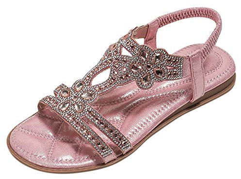 Wandersandale Damen mit Klettverschluss - Elegant Pumps Sport Outdoorsandalen Damen mit Weiches Fußbett Rutschfest Sommersport Sandalen Sandalen Breite Damen 2024 Orthopädische Sandalen Frauen