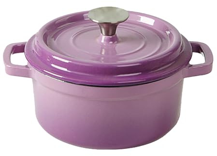 Dutch Oven Pot with Lid, Enameled Cast Iron Oval Dutch Oven, Bread Oven, for Sauteing, Roasting, Baking and Bread Making (1)
