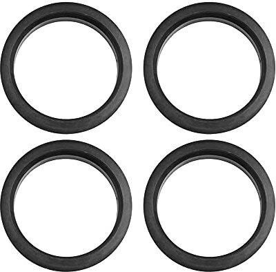 sourcing map 4 Stücke Zentrierringe Kunststoff Zentrierringe Felgen Ringe Distanzringe für Universal 73,1 auf 60,1 mm Schwarz