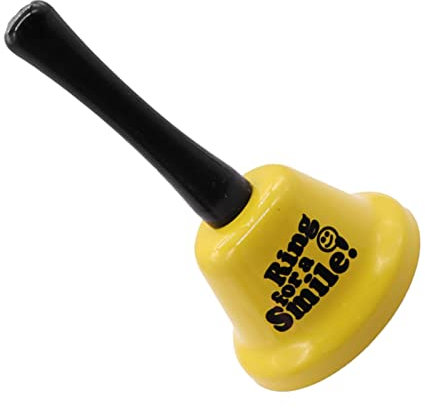 PW TOOLS Klingel aus Metall Neuartige Handglocken mit Text, FUUNY-Ring für einen Kuss, EIN Lächeln, EIN Bier, für Bar, Restaurant, Dekoration für Hochzeitsveranstaltungen