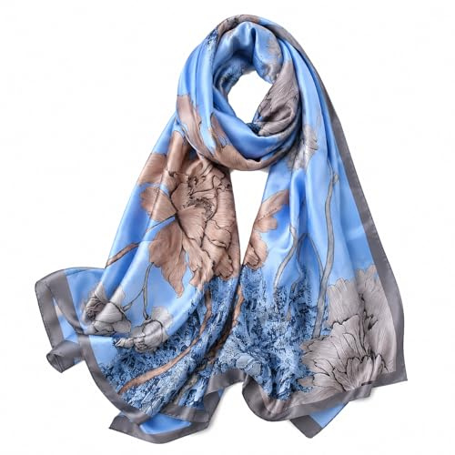 FAIRYGATE Femme Foulard Imprimé Echarpe Châle Léger Respirant Elégant Dimension Printemps Eté Automne Hiver