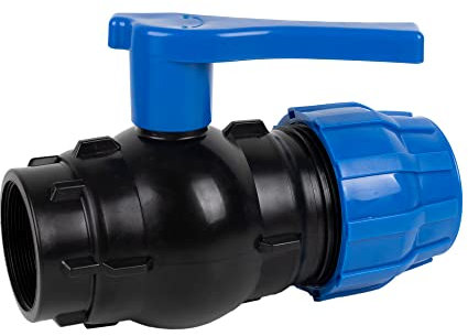 Cofan Enlace Válvula de Bola | Rosca Hembra PP PN16 | Medida: 40 x 1 1/4 | Venta Unitaria