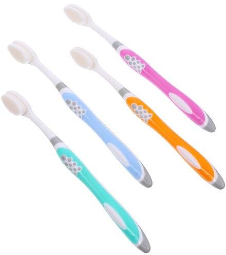 4 Stück Ultrafeine weiche Zahnbürste Kinderzahnbürste Borsten hart n Reise Mikro-Nano- Ultra Gefangenschaft