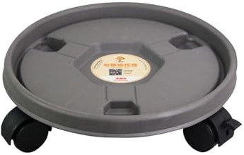 GkgWuxf Soucoupe pour Fleur À roulettes, Support de Rond en Pot sur roulettes, Pot de Fleurs Robuste, Faciles À Déplacer Plateau Chariot pour Chariot À Fleurs pour Arbre D'intérieur Extérieur