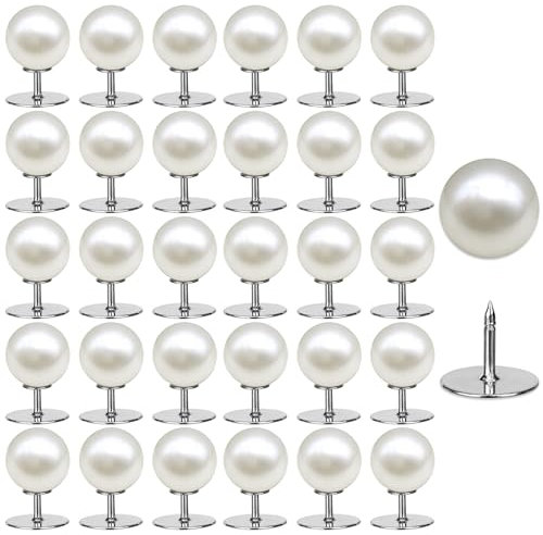 30 Stück Perlenknöpfe Brosche Damen Perlen Knöpfe Ohne Nähen Broschen für Kleidung Ausschnitt Verkleinern Clip Anstecknadeln Abnehmbare für Jeans Hemd Mantel Kleid Basteln