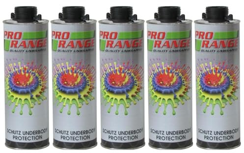 Pro Range Schutz Paint 5 x 1 Litre Bottle Underseal/Underbody/Schutz Protection Can be applied Smooth or Textured. Protect your chasis from Rust, Stone Chips, etc
