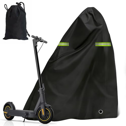 Funda Impermeable para Patinete Eléctrico Poliéster Oxford, Reflectante | Cubierta universal impermeable bolsa incluida para interior/exterior contra lluvia, polvo, nieve, viento y rayos UV
