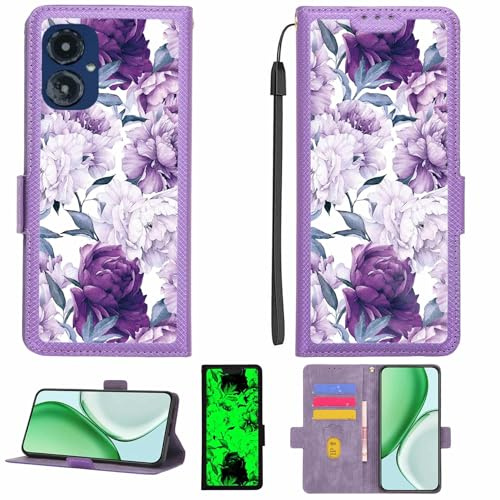 Kinetijy fodral kompatibelt med Cricket U656Ac fodral mobiltelefonfodral [Med 9H hårdhet HD skyddsfolie] [RFID-blockering][mörk ljuseffekt] LPT-ZSH