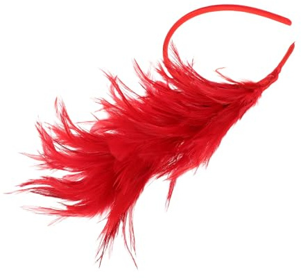 Homoyoyo Cerchietto Fascinator Piume Colorate per Donna, Fascia per Chioma per Matrimoni, Feste di Tè e Eventi Formali, Accessorio Copricapo per Carnevale e Balli
