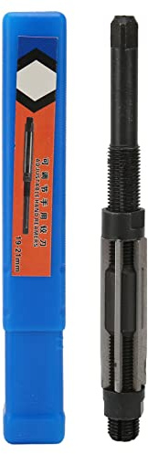 Uadme Escariador Manual Ajustable, 9SiCr Barrenas Escariadoras, 6 Flautas Rectas Herramienta de Sujeción Manual, para Metal (19-21mm)