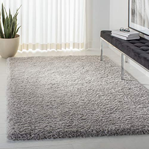 Safavieh Flokati Collection FLK310F Area Rug, 8' x 10', Light Grey