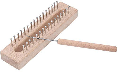 Caredy Strickrahmen, Webrahmen Rechteckig Basteln mit einem Häkeln Häkeln Strickrahmen Webhaken Strickhaken Webhaken Webset Webset Strickset