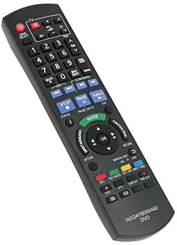 N2QAYB000462 Replacement Remote Control Fit for Panasonic DVD Recorder DMR-EX86EB-K DMR-EX86EB DMR-EX773EB-K DMR-EX773EB DMR-EX83EB DMR-EX84C
