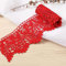 5 Yard 10cm Breite Milchseide Vintage Spitzenborte Spitzenband Spitzenbordüre Stickerei Dekoband Zierband Spitze Blumenband Borte für Nähen Handwerk Dessous Hochzeitskleid Hochzeit Haus Deko,Rot