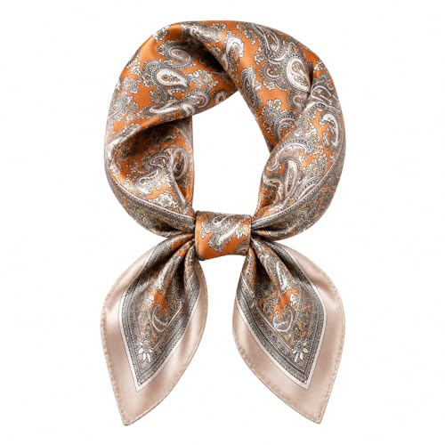 MAIRY Silk Scarf Fashion Square Hair Scarfs Smooth Soft Neck Wrap for Ladies Men Women Hip-Hop Sporting SF-M61