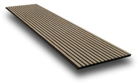 LAGELLA® Akustikpaneel 240 x 60 cm – 1,44 m² – Wandverkleidung mit Akustikfilz & Holzlamellen | Schallabsorbierendes Wandpaneel für Wohnzimmer, Büro, Studio, Gardarobe | Honigbraun – inkl. Schrauben