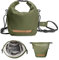 K&F Concept Sac Appareil Photo, Porté à la Main Sac léger à la Mode Compatible avec Les Petits appareils Photo Reflex Compacts pour Femmes-Vert