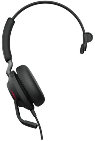 Jabra Evolve2 40 SE – Casque Mono Filaire USB-C/A | Certifié pour Microsoft Teams |