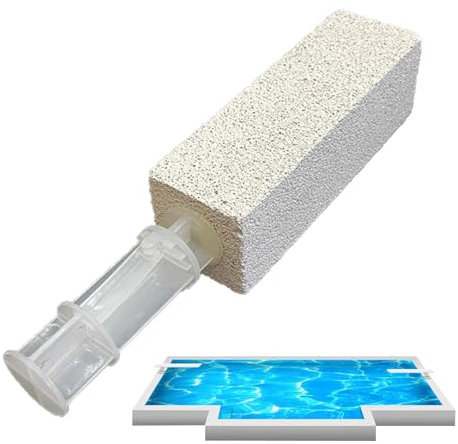 Pumice Stone Toilet Bowl Cleaner - Cleaning Stone with Handle Pumice Scouring Stick,Heavy Duty Cleaner Scrubber Powerful Stain Remover for Pool