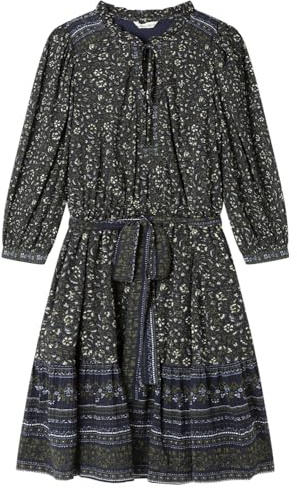 Springfield Nueva Camisa De Estructura con Bordado De Árboles, Azul, L