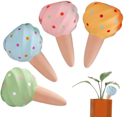 Bolas De Riego Automático,4 Unidades Dispositivos De Autoriego Esferas | Automático De Riego Con Púas Cerámicas Para Suculentas, Bonsáis Y Plantas De Interior