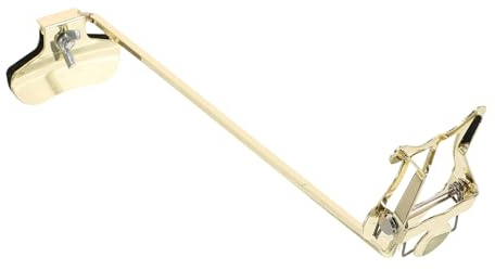 TOYANDONA Saxophone Portable for Soprano and Alto Saxophone Metal Golden Music Clip Lyre with Secure Clamp Design for Marching Band and Practice Sessions