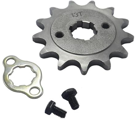 FLFHDUP Pignone Denti Trasmissione Catena Pignone Motore Anteriore 520 13 Denti, Diametro Interno 20 mm, Adatto per Pit Bike, ATV e Moto. Pignone Motore Anteriore