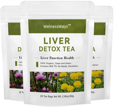 Leveravgiftningste - Naturlig Leverrengöring Och Stöd, Örtblandning For Leverhälsa, Koffeinfri(3PCS)