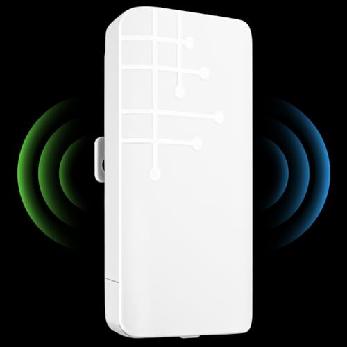 MEETOWN 300Mbit/s Repeteur WiFi Exterieur, Amplificateur WiFi Puissant Outdoor, Répéteur Extérieur avec Reapter/AP Mode, Couverture jusqu'à 200m et 35+ appareils