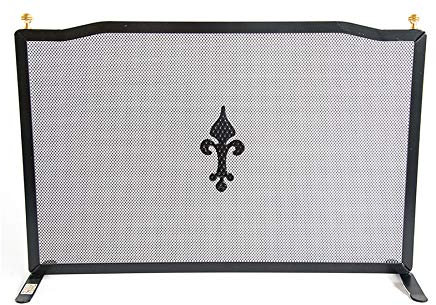 ONDA- PARASCINTILLE IN FERRO BATTUTO PER CAMINO CM 70