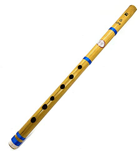 Indian Bamboo Flute Fipple Flute 17 Bansuri_Clarinet Musical Instrument (17inch (43cm Fipple))