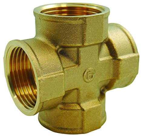 Croix femelle à visser en laiton - 3/4''