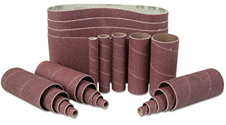 WEN 6524SP120 120-Grit Combination Belt and Sleeve Sandpaper Set, 24-Pack
