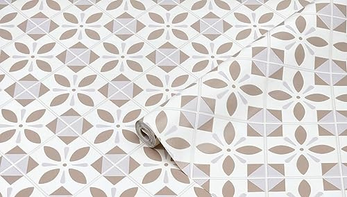 d-c-fix Ceramics Wall Covering - Wall Wallpaper Tile Mirror Wallpaper Design Renovation Upcycling Wall Kitchen Bathroom Bedroom Living Room Laundry Room - Oriental Element 67.5 cm x 4 m