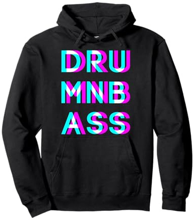 Drum and Bass Music DnB Rave Drum & Bass Sweat à Capuche