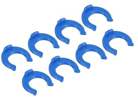 QUARKZMAN 1/4 Rápida Conexión Bloqueo Clips x 30uds Azul Clip para Bloqueo Rápida Conexión Accesorios para RO Inversa Osmosis Agua Filtro, [Azul]