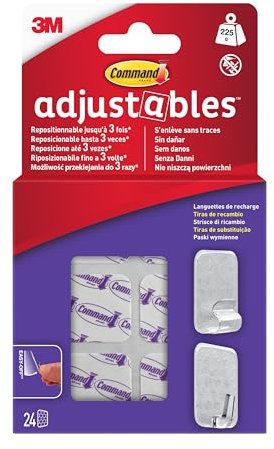 Command Gancho adhesivo de diseño blanco pequeño (3 ganchos)