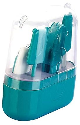 VICASKY Colocar juego de tijeras para uñas set cuidado bebe kit cuidado bebe tijeras para niños lima de uñas de bebé juegos de uñas kit de aseo para bebés kit de aseo de manicura para bebé