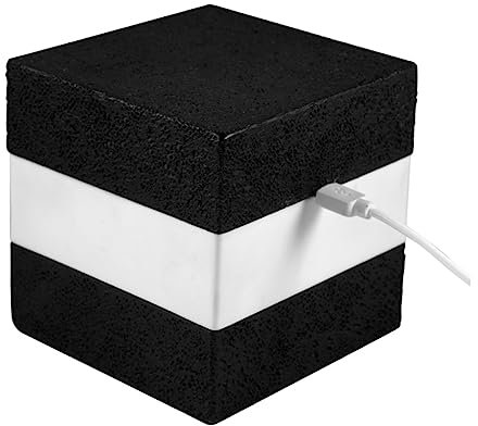 OSALADI 1stück Nachtlicht Quadratischer Form Dimmbares Atmosphärenlicht Für Schlafzimmer Und Restaurant Usb Aufladbar Farben Schwarz