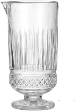 Cocktail7 Verre à Mélange Mixing Glass Vergil Base Solide Parois Epaisses Capacité 750ml Verre Mélangeur Barman Professionnel Accessoire Outil Equipement Bar Hotel Restaurant