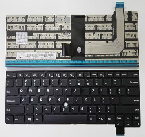 WJYOZSA Nuevo inglés de EE. UU. for IBM Thinkpad T460S T470S NoBacklight Black NoWith Point Stick Notebook Teclado for computadora portátil Fácil de Reparar