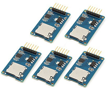 DollaTek Modulo Lettore 5PCS Micro SD TF interfaccia SPI con conversione Livello Chip