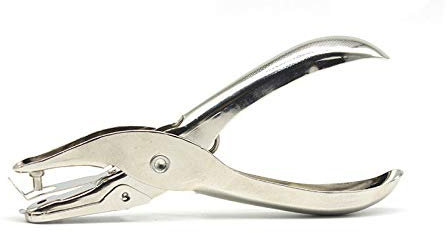 BE-TOOL 3 mm 1/8 Hand Held Paper Puncher 1 foro metallo DIY perforazione carta Punch pinze per artigianato carta biglietti di auguri Scrapbook Notbook cancelleria lavoro