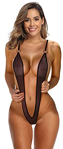 SHERRYLO Slingshot bikini V-ringad sling shots affaire bikini extrem mikro g-string monokini baddräkt