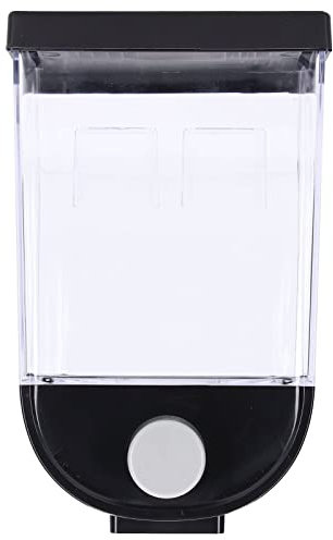 Kuuleyn Distributeur de céréales mural, distributeur de céréales mural, distributeur d'aliments secs carré, conteneur de stockage de céréales mural, distributeur de céréales de (1L)