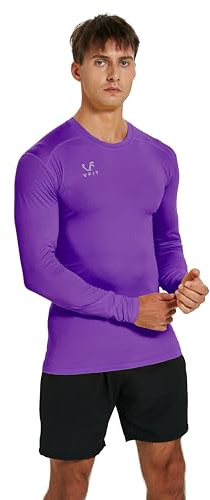 vf VFIT Camiseta compresión Hombre Manga Larga Termica Deportiva Fitness Running Transpirable Secado Rapido Gym Tejido elástico Ajustado Entrenamiento Futbol Baloncesto Crossfit