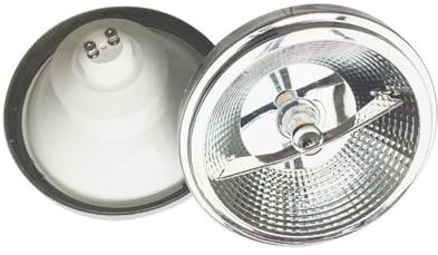 OUHFCASN 1PC Lampadina LED dimmerabile AR111 120W Equivalente Faretto 12W G53 GU10 Lampadina da binario 3000-6000K Per i magazzini(Cool White,G53)