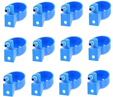 Hemobllo 12stücke Automatische Hühnertränke Aus Kunststoff Austauschbarer Wasserspender Für Geflügel Multifunktions-vogelnapf Langlebiges Zubehör Für Haushalt